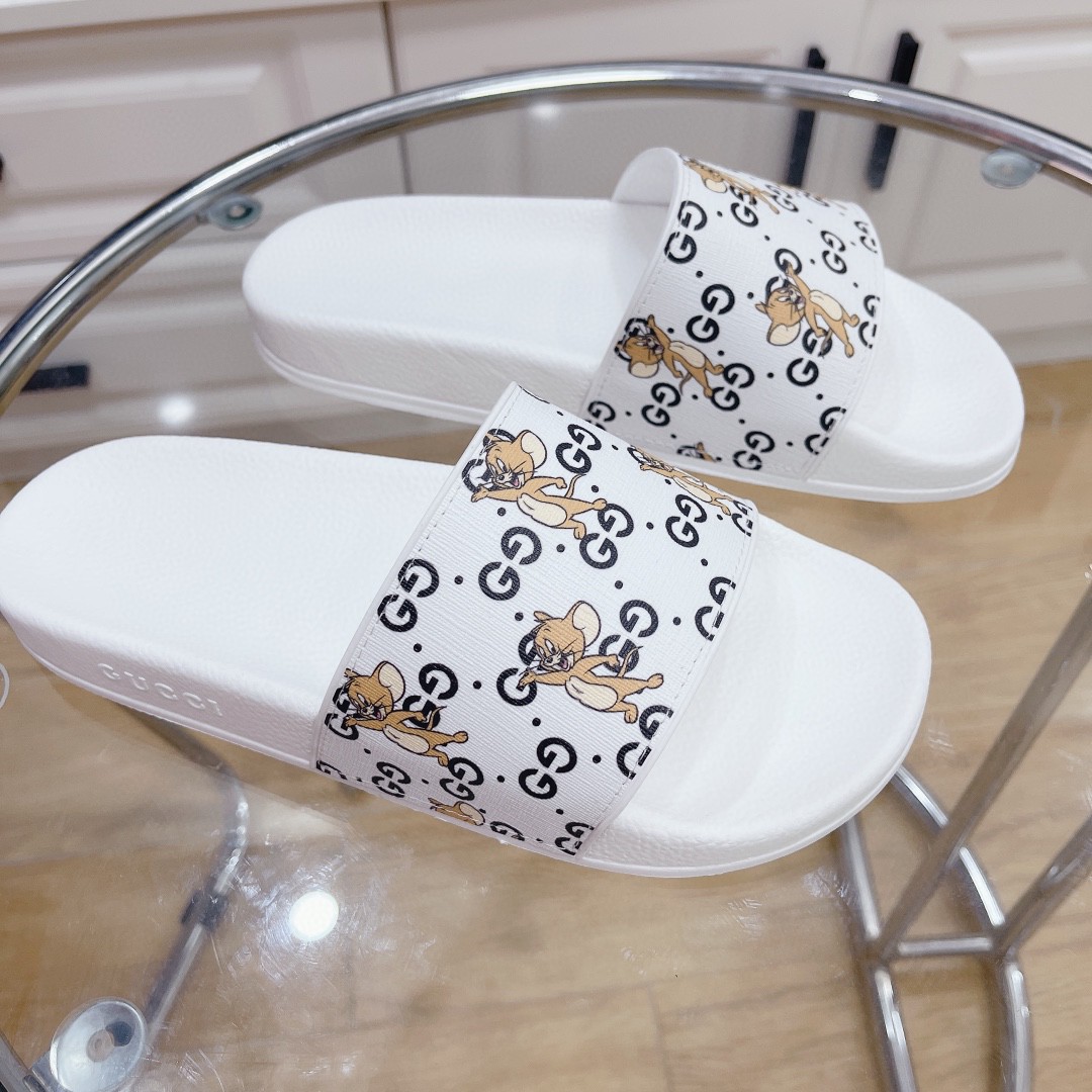 Gvc*1 Women’s Jerry Print Slide Sandal White For Women 681867