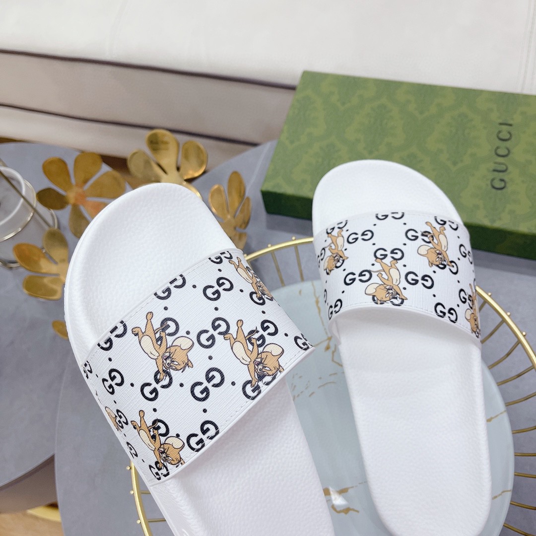 Gvc*1 Women’s Jerry Print Slide Sandal White For Women 681867