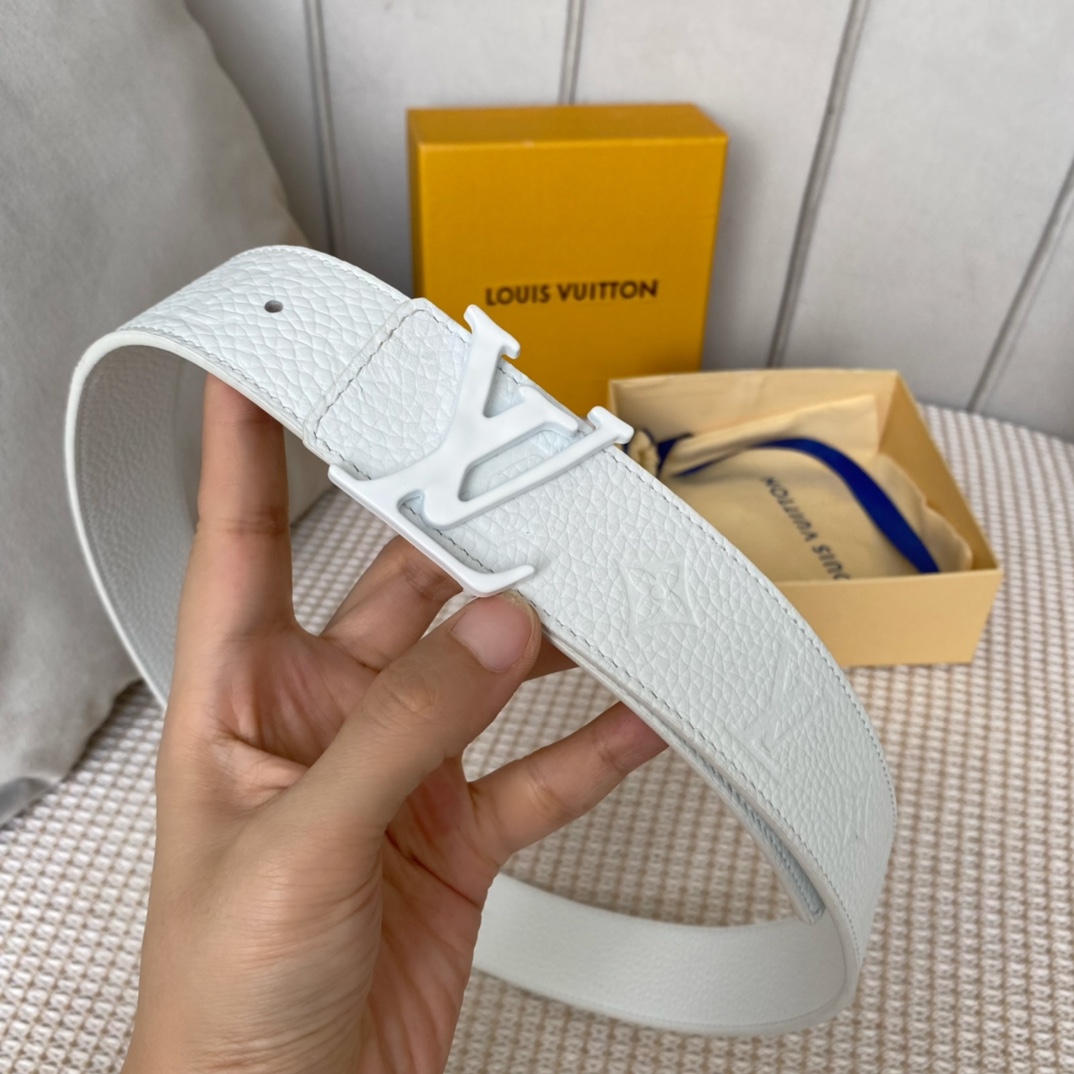 L0vis Vvtt0n Iconic Reversible LV Belt White