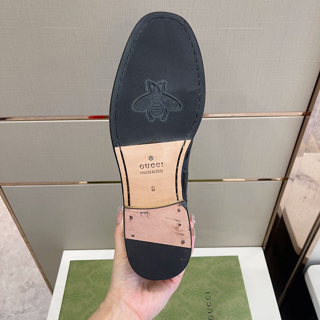 Gvc*1 Men’s Horsebit Crocodile Loafer Black For Men 699501 0GQ00