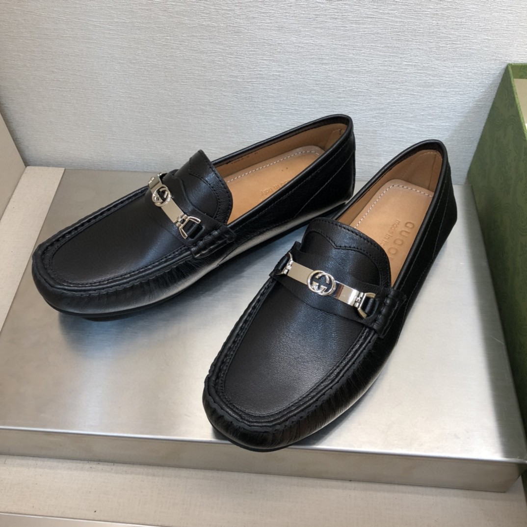 Gvc*1 Men’s Loafer With Interlocking G Horsebit Black For Men ‎655519 1XO00 1000