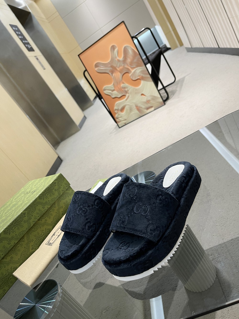 Gvc*1 Women’s GG Platform Sandal Black For Women GG