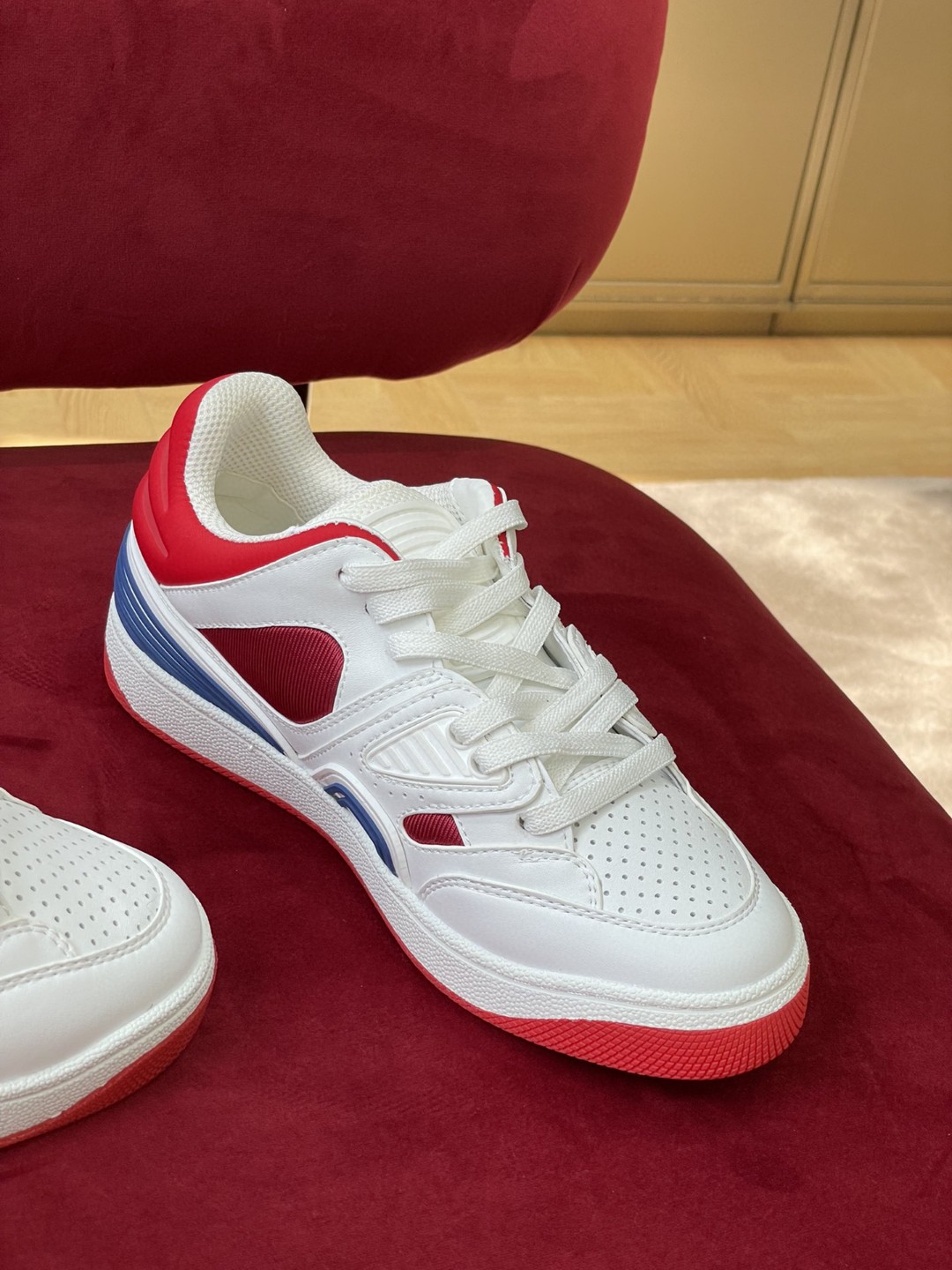 Gvc*1 Men’s Sneaker Gvc*1 Basket Donna White Red Demetra For Men ‎697882 2SHJ0 9090