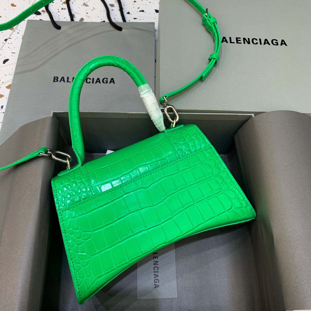 Ba1en*iaga Hourglass Small Handbag In Bright Green, For Women, Women’s Bags 9in/23cm
