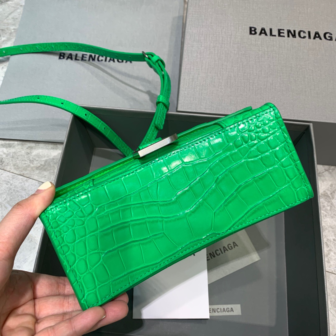 Ba1en*iaga Hourglass XS Handbag In Bright Green, For Women, Women’s Bags 7.4in/19cm