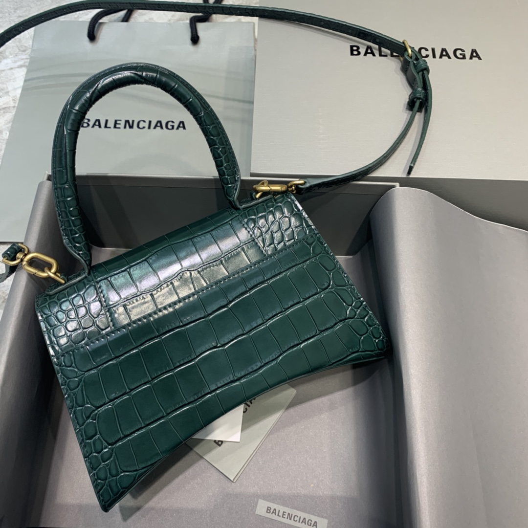 Ba1en*iaga Hourglass Small Handbag In Dark Green, For Women, Women’s Bags 9in/23cm