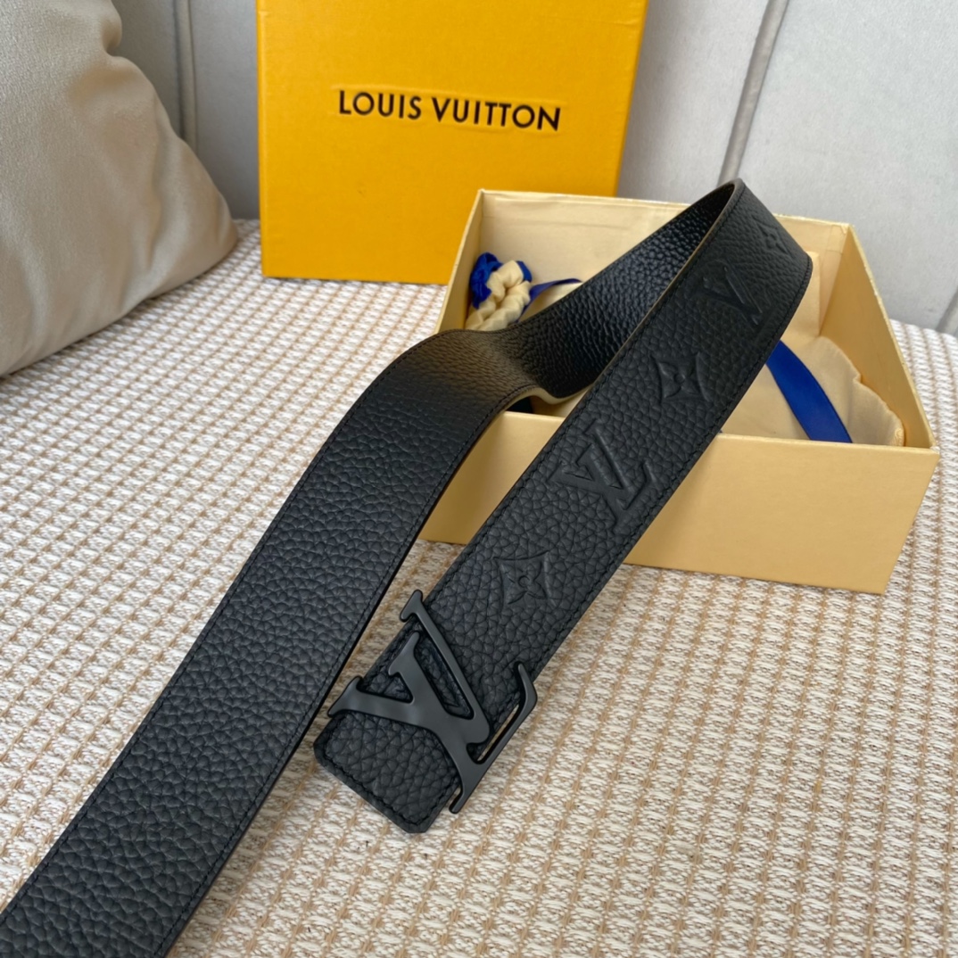 L0vis Vvtt0n Iconic Reversible LV Belt Black LV Women Belt