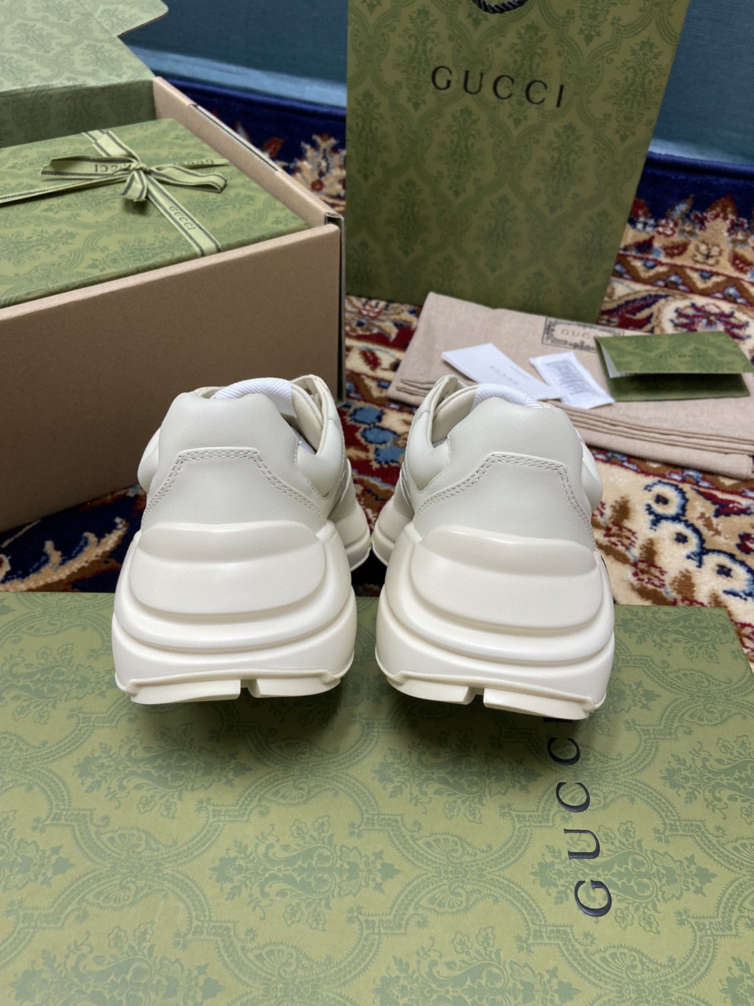 Gvc*1 Women’s Rhyton Sneakers With Gvc*1 Love Parade Red White Ivory For Women 524990