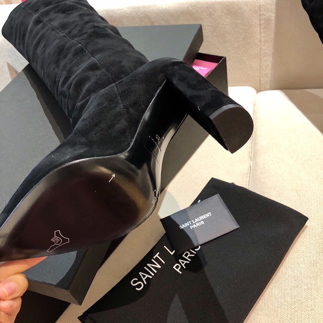 Sa1nt Lau*nt Women’s High Boots Black For Women Y51