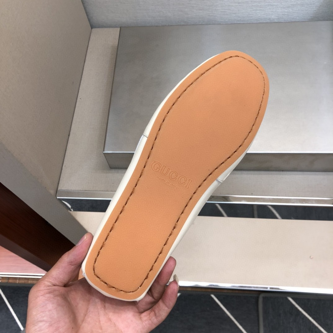 Gvc*1 Men’s Loafer With Interlocking G Horsebit White For Men 655519-1XO00-9022