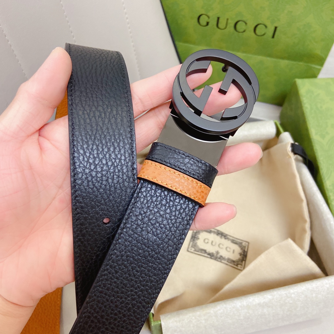 Gvc*1 GG Marmont Reversible Belt Black