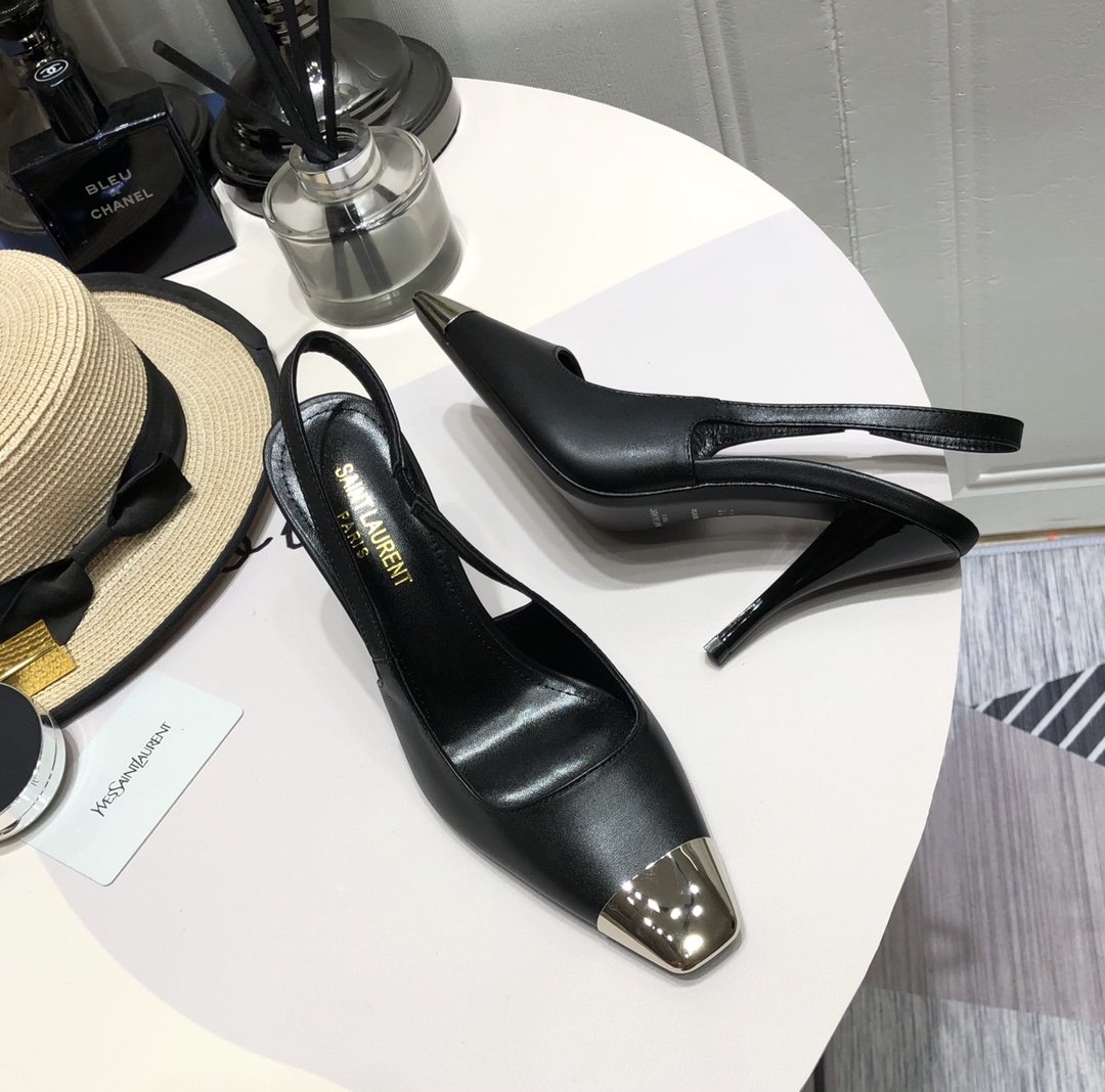 Sa1nt Lau*nt Women’s Blade Slingback Pumps Black For Women Y51