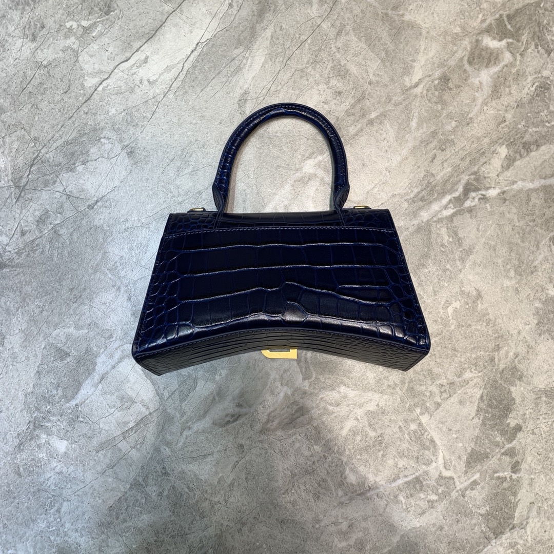 Ba1en*iaga Hourglass Small Handbag In Dark Blue, For Women, Women’s Bags 9in/23cm 5935461LRGM4611