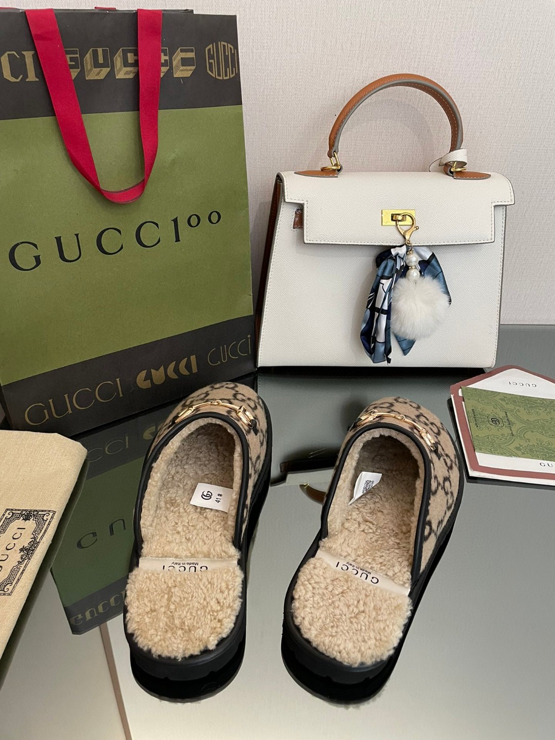 Gvc*1 Men’s GG Slipper With Horsebit Brown For Men GG Shoes 694249