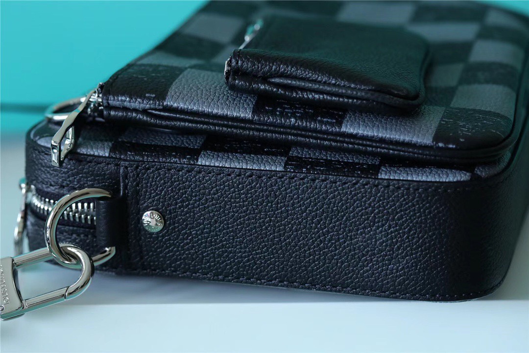 L0vis Vvtt0n Trio Messenger Damier Graphite For Men, Men’s Bags, Shoulder And Crossbody Bags 9.5in/25cm LV N80401