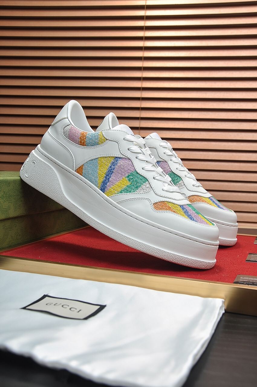 Gvc*1 Men’s Sneaker With Pale Rainbow White For Men ‎669582