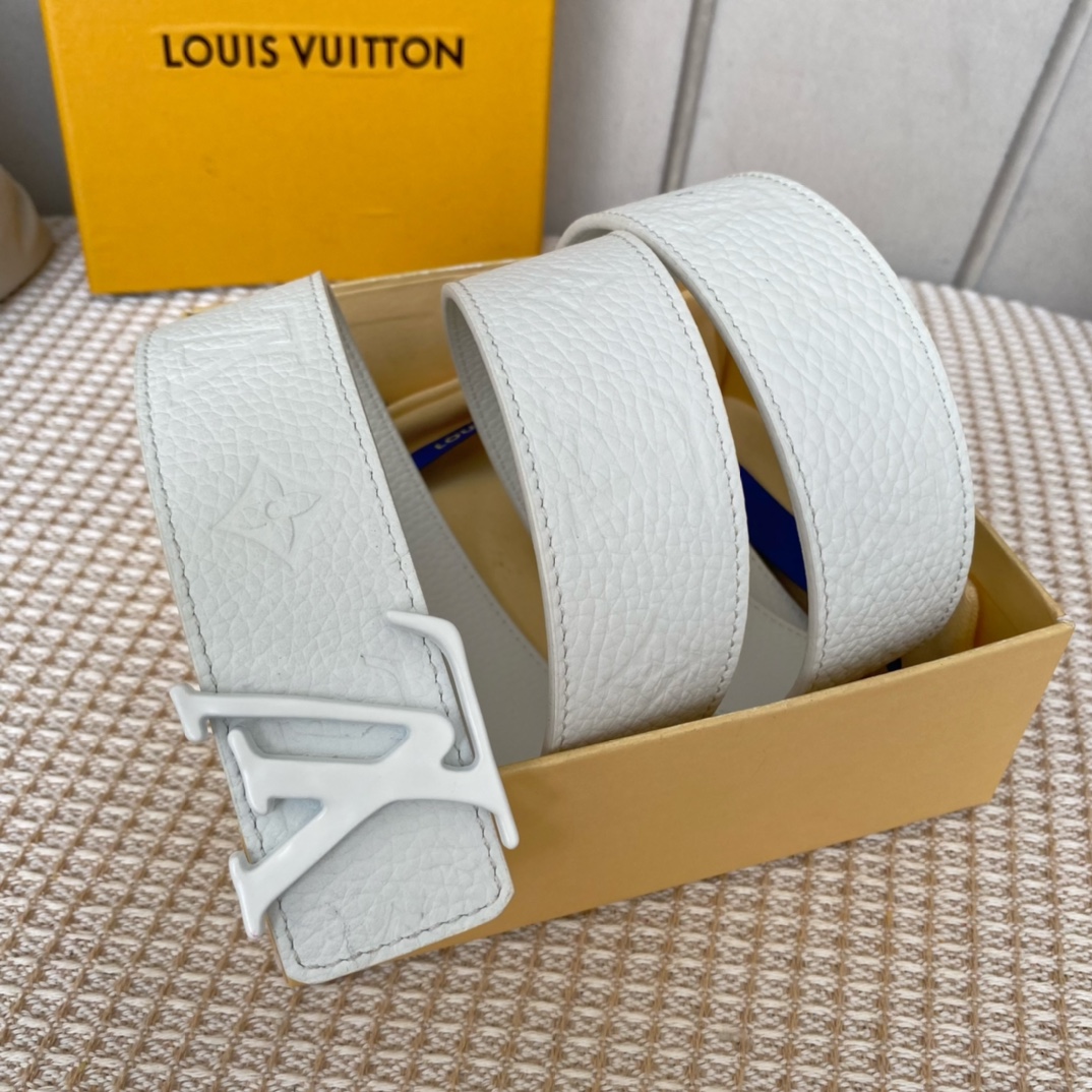 L0vis Vvtt0n Iconic Reversible LV Belt White