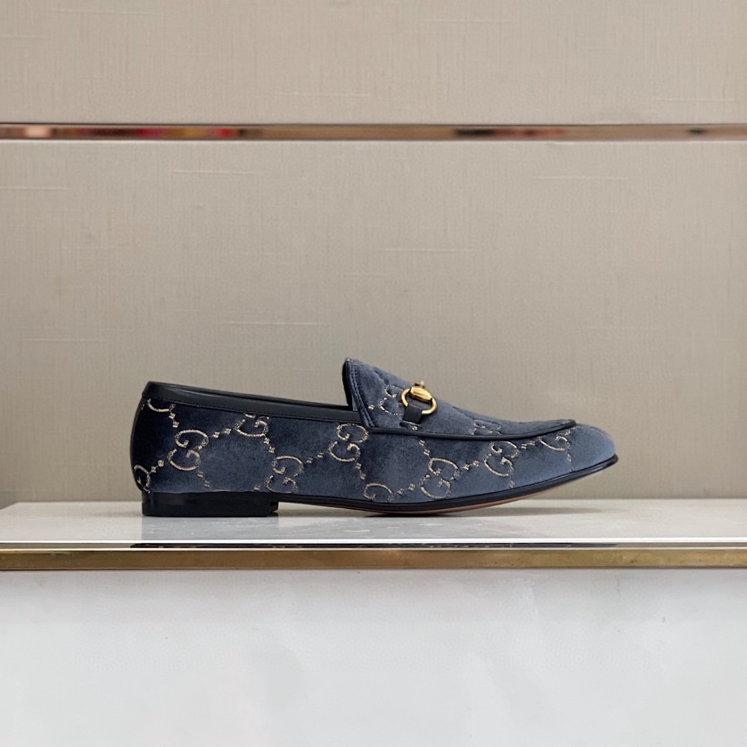 Gvc*1 Men’s Jordan GG Velvet Loafer Blue For Men 430088-9TI90-4286