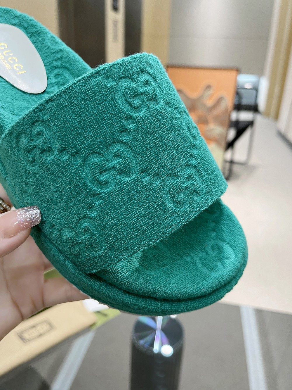 Gvc*1 Women’s GG Platform Sandal Turquoise For Women GG