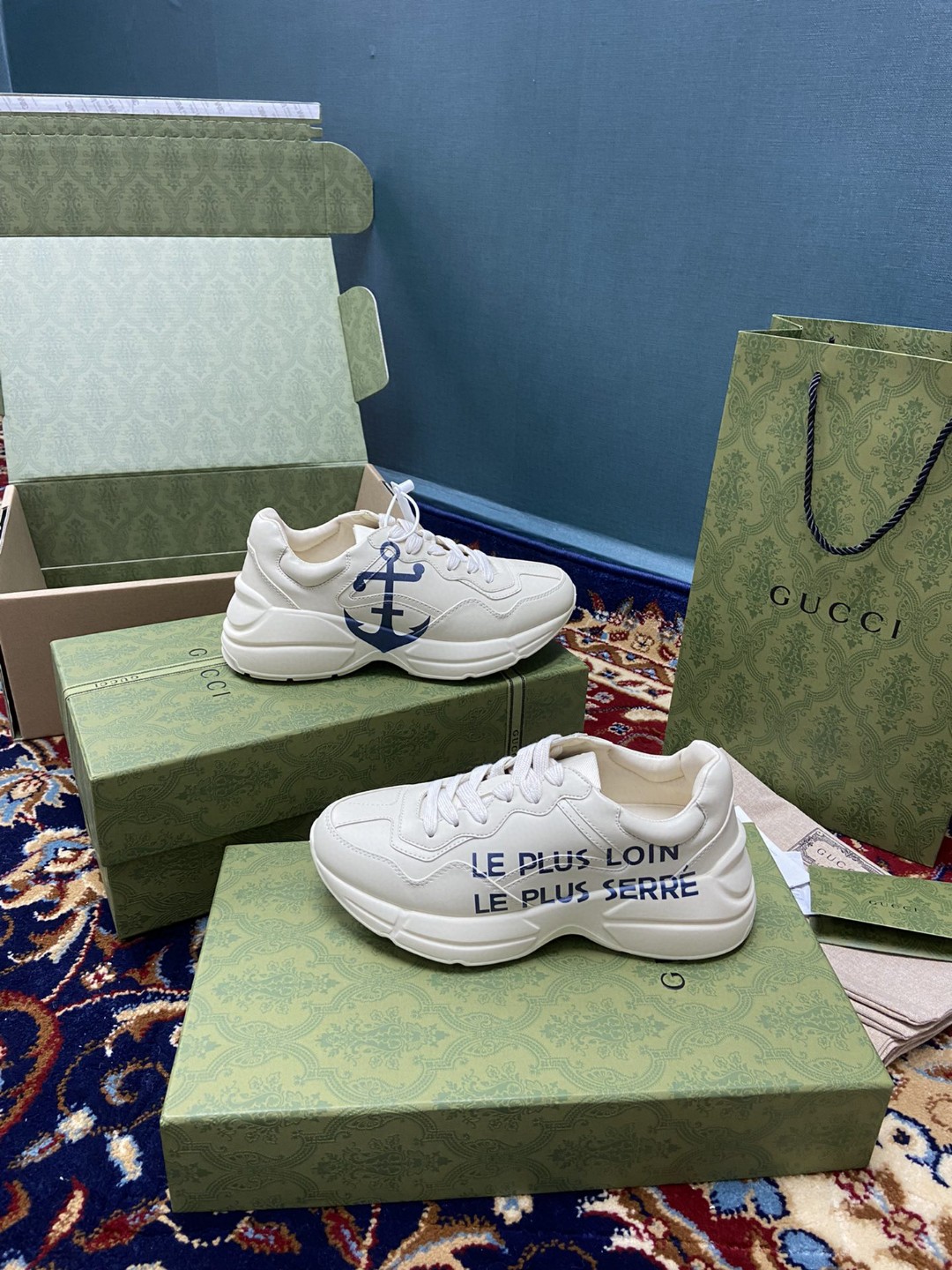 Gvc*1 Men’s Rhyton Sneaker With Anchor White Ivory For Men 576052