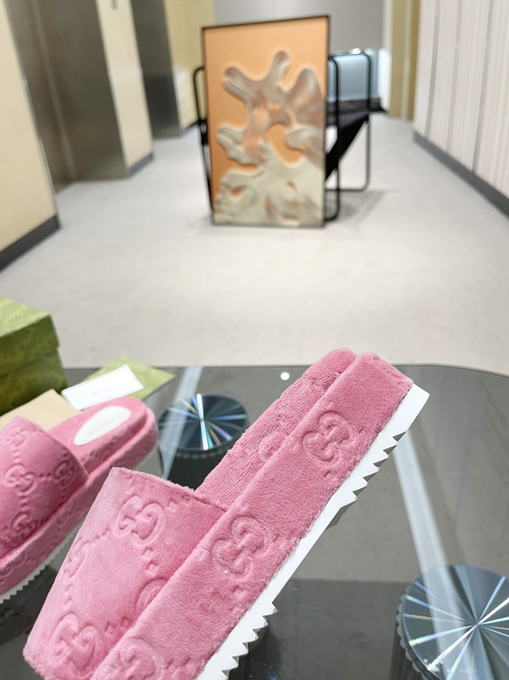 Gvc*1 Women’s GG Platform Sandal Pink For Women GG