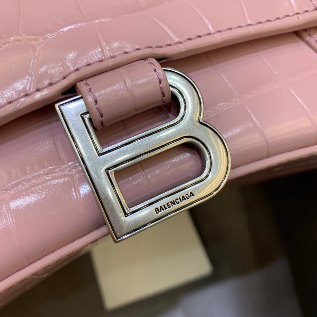 Ba1en*iaga Hourglass Small Handbag In Pink, For Women, Women’s Bags 9in/23cm 5935461LR6Y5906