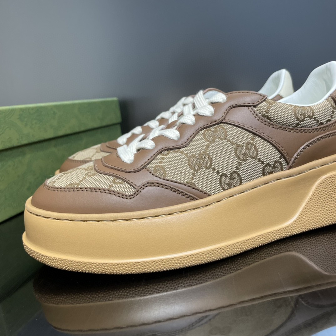 Gvc*1 Men’s GG Sneaker Brown And Beige For Men 676092 UPG20 2866