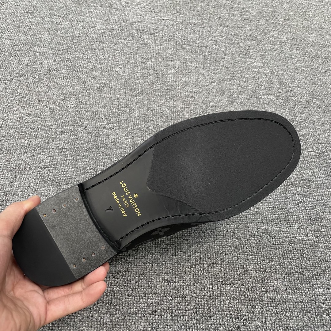 L0vis Vuittion LV Loafer Black For Men LV