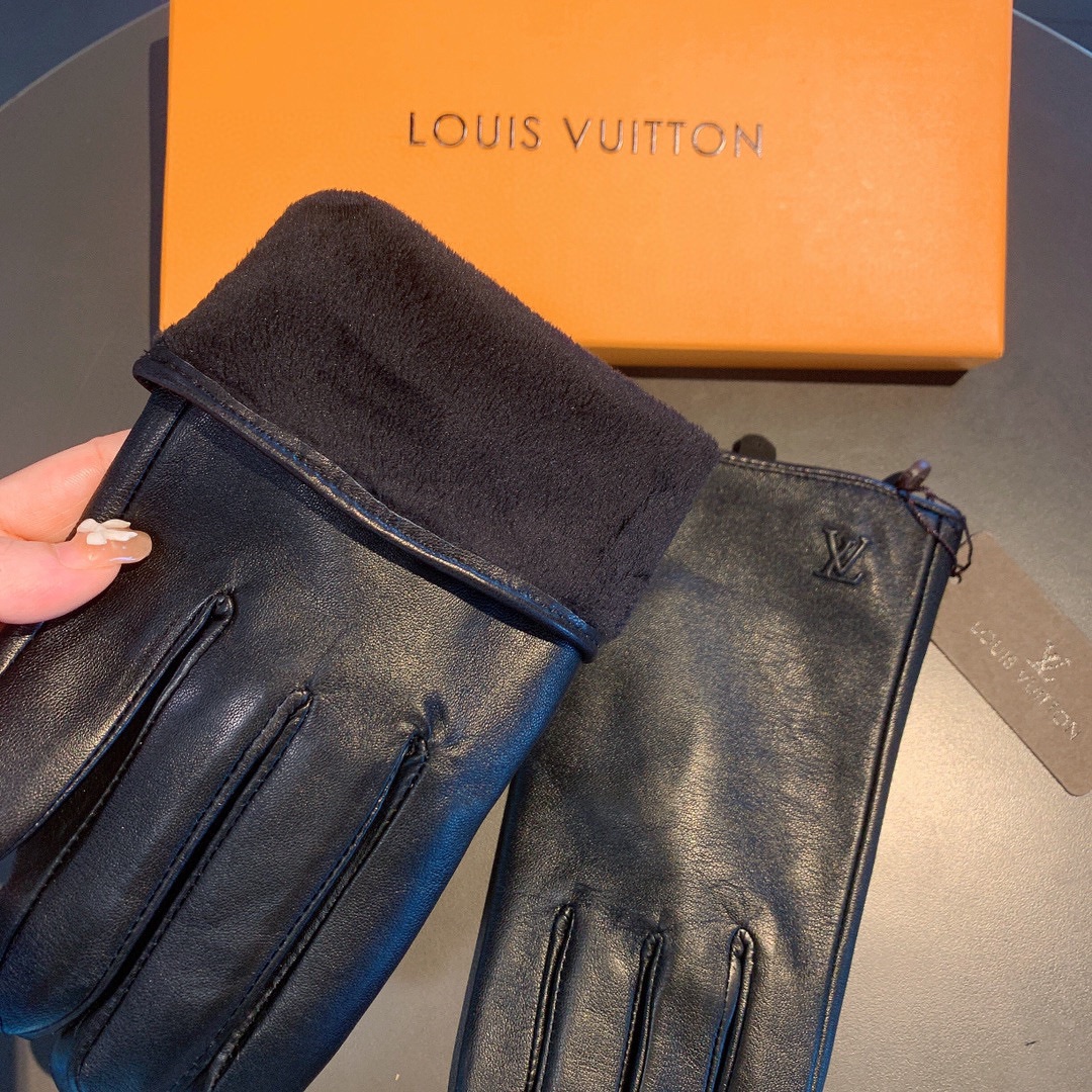 L0vis Vvtt0n Gloves In Black