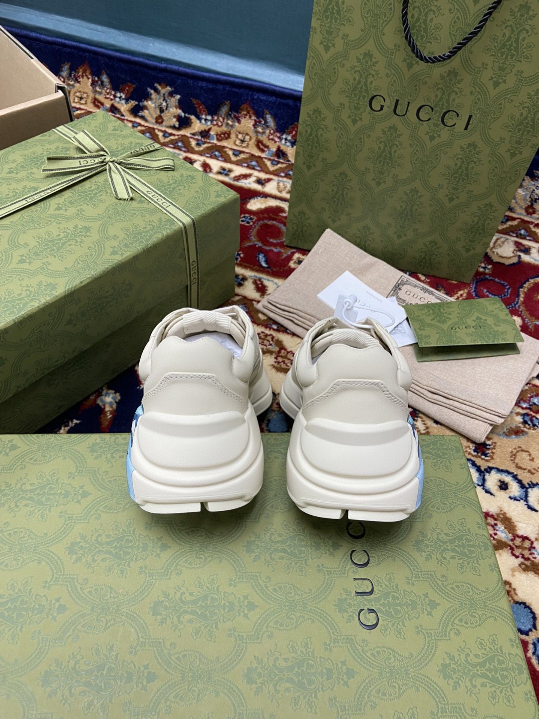 Gvc*1 Men’s Rhyton Sneaker With Wave White For Men 576052-DRW00-9522