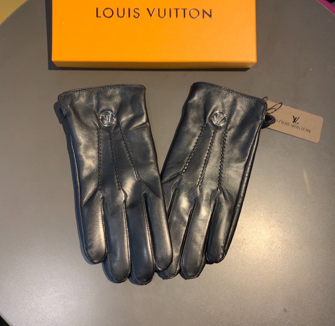L0vis Vvtt0n Gloves In Black