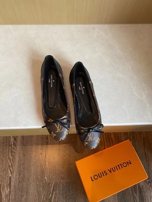 L0vis Vvtt0n Women’s Joy Ballerina Brown And Black For Women LV