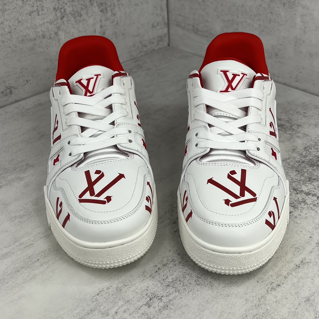 L0vis Vvtt0n Women’s LV Trainer Sneaker Red For Women LV