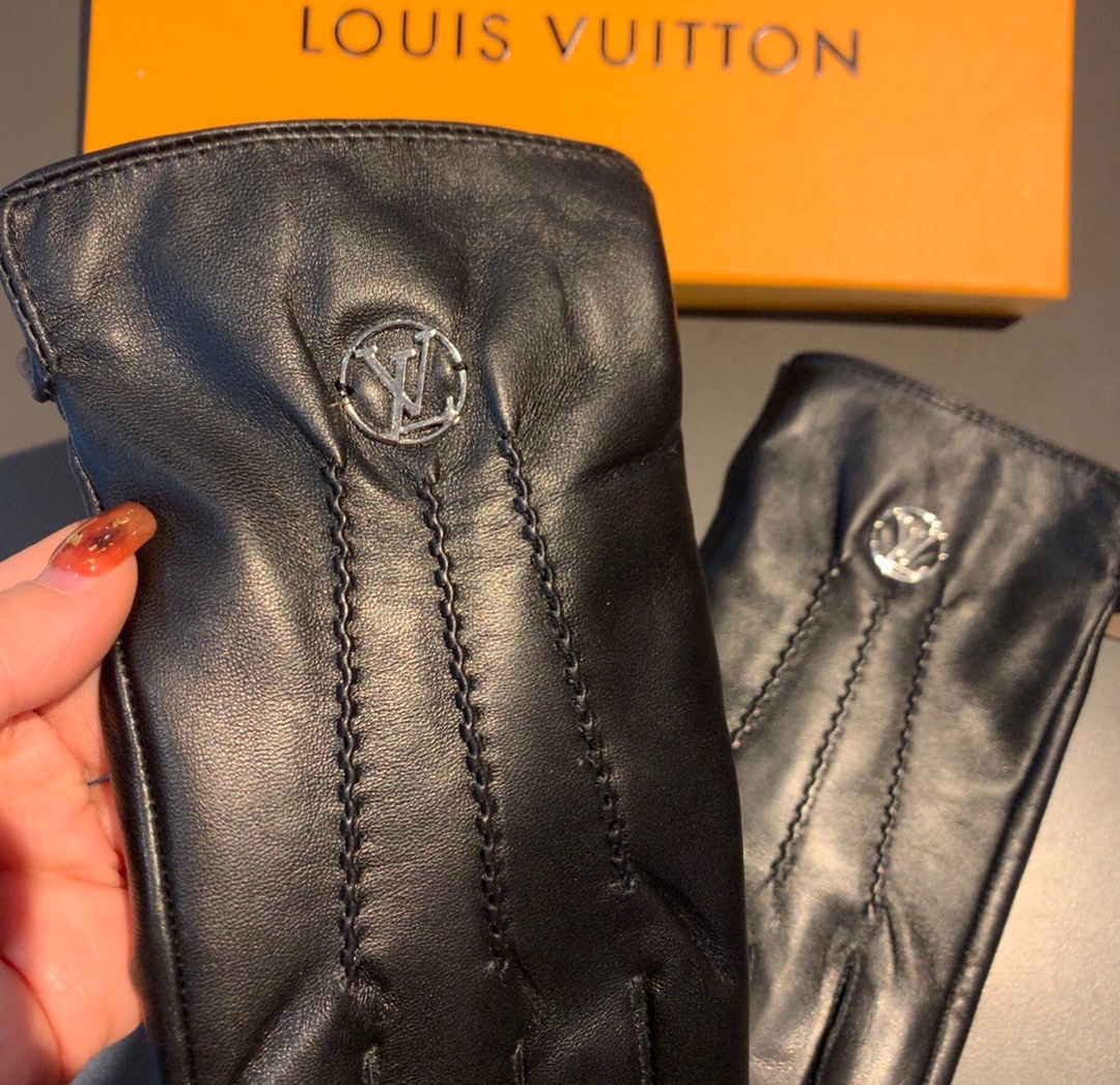L0vis Vvtt0n Gloves In Black