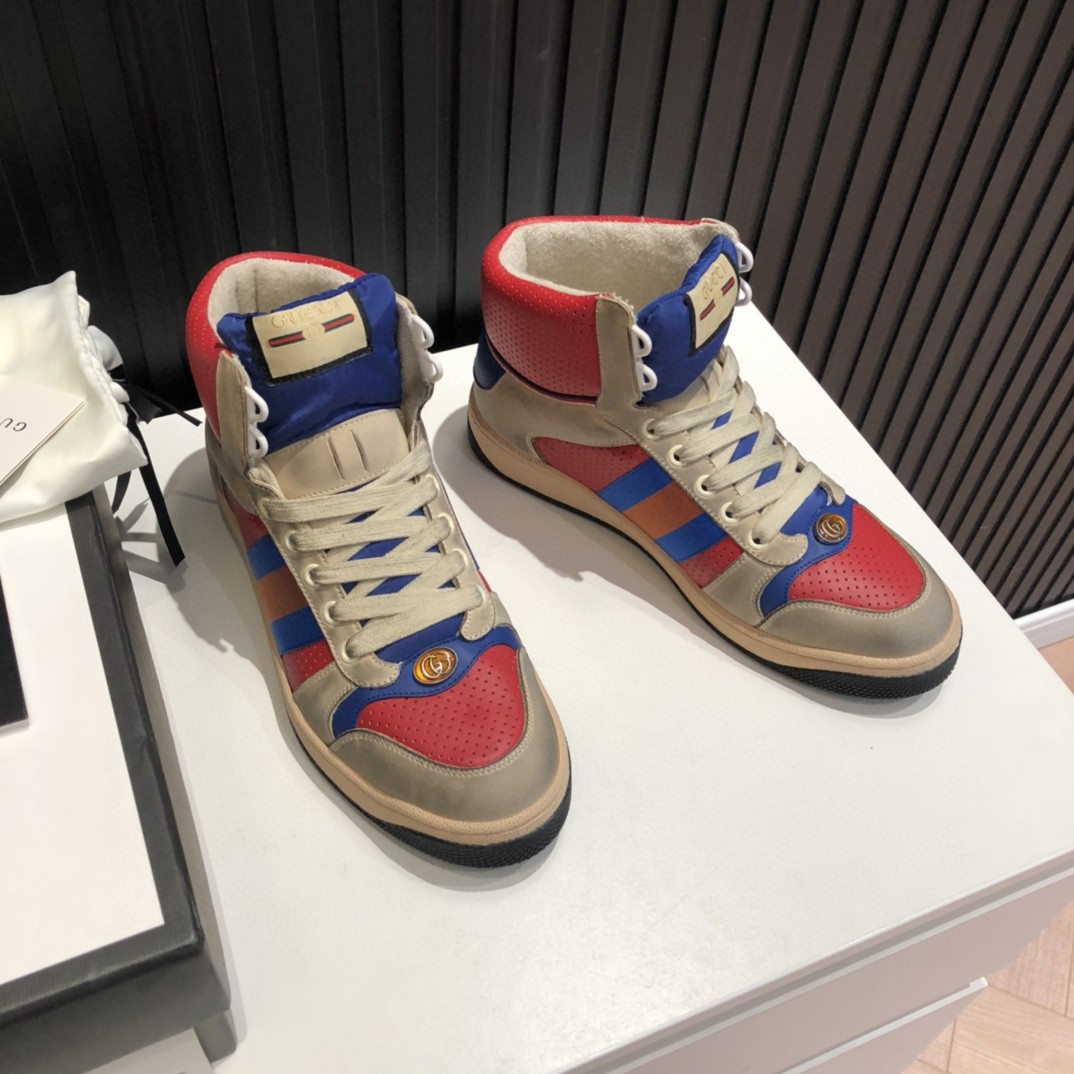 Gvc*1 Men’s Screener High-Top White Red Blue For Men 5637309