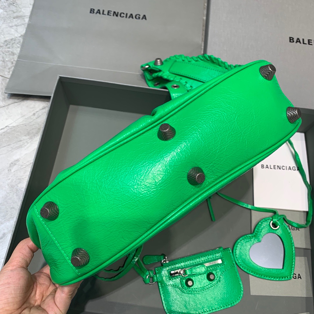 Ba1en*iaga Le Cagole XS Shoulder Bag In Green, For Women, Women’s Bags 13in/33cm