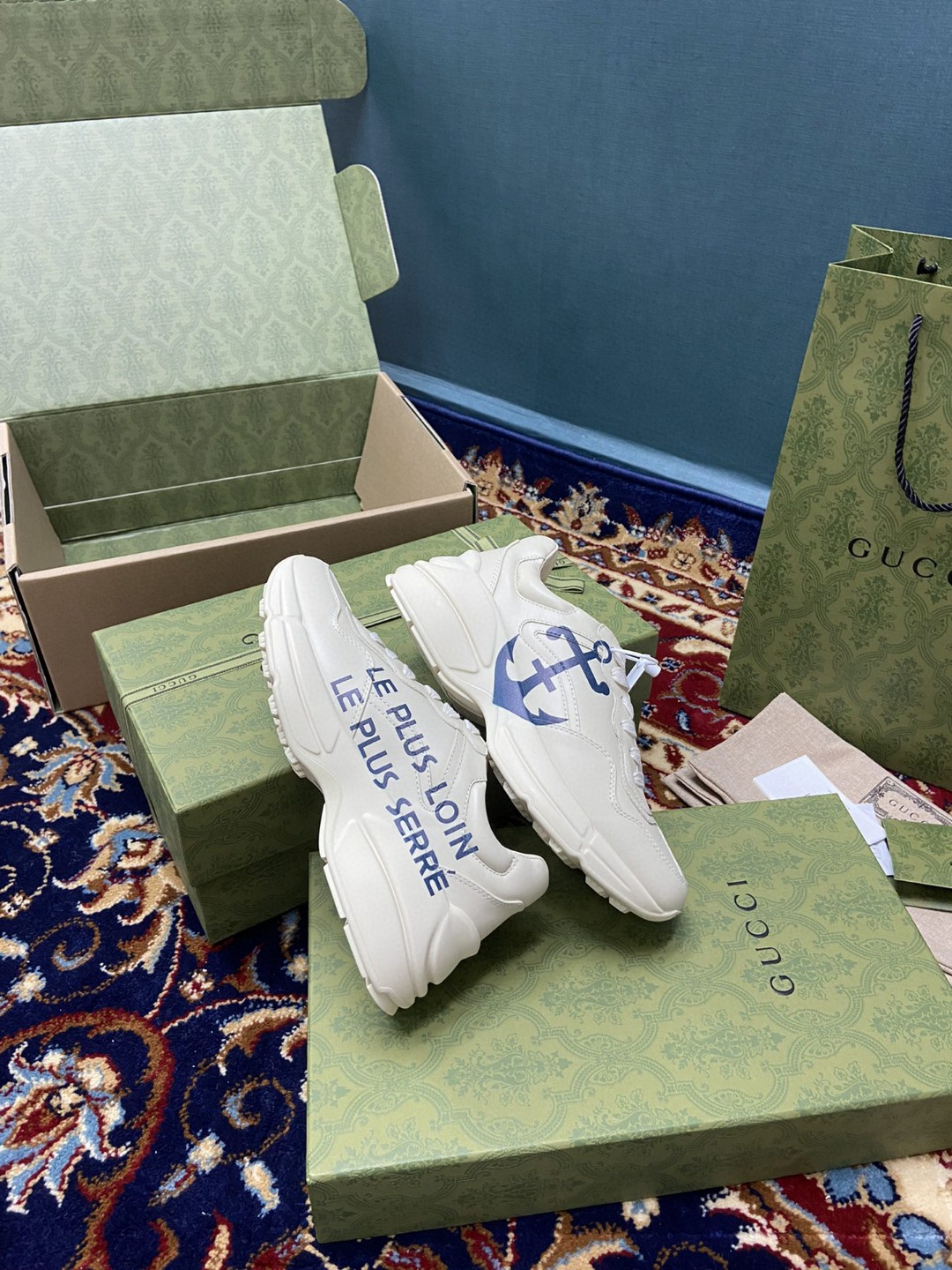 Gvc*1 Women’s Rhyton Sneaker With Anchor White Ivory For Women 576052