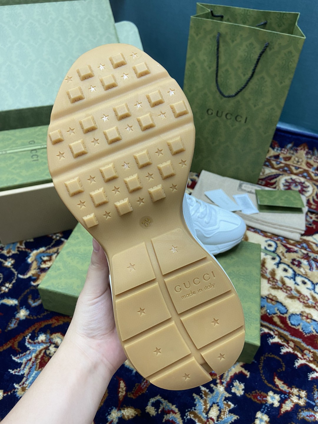 Gvc*1 Women’s Rhyton Sneakers With Worldwide White Ivory For Women 599146 DRW00 9014