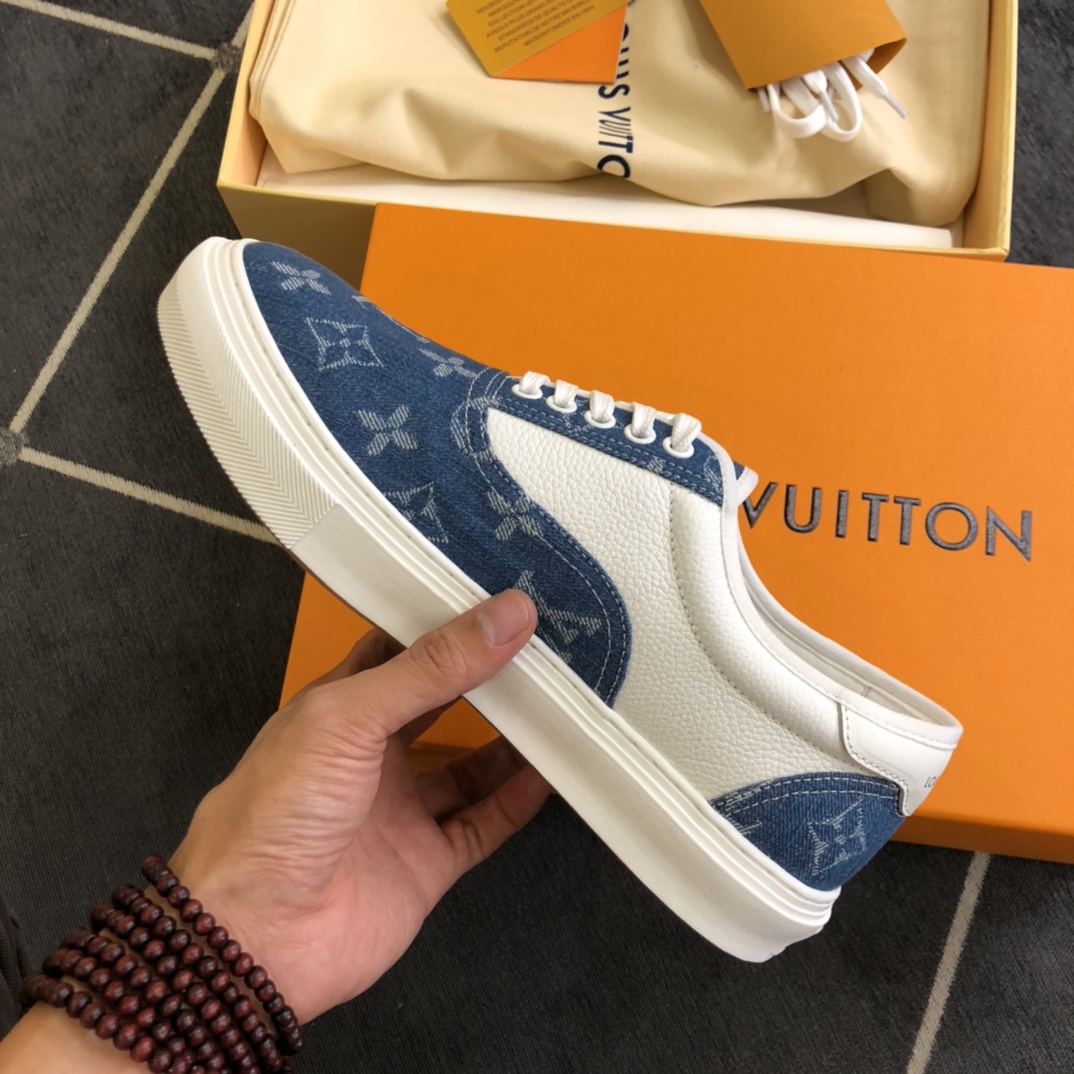 L0vis Vvtt0n LV Trocadero Richelieu Sneaker Blue For Men LV