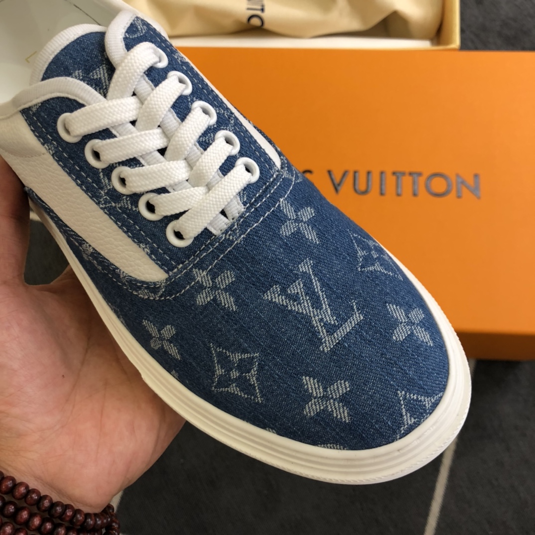 L0vis Vvtt0n LV Trocadero Richelieu Sneaker Blue For Men LV