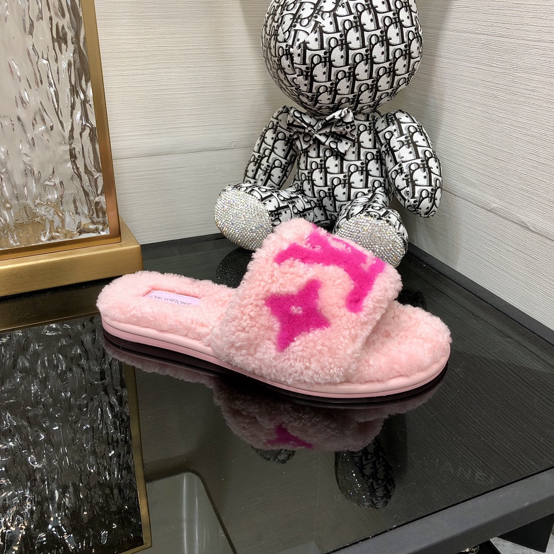 L0vis Vvtt0n Women’s Magnetic Flat Mule Pink For Women LV