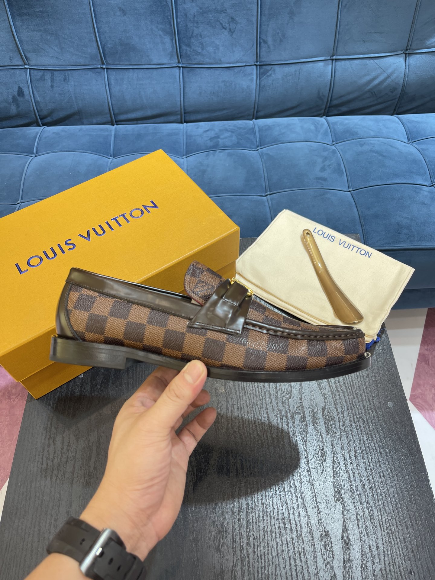 L0vis Vuittion Major Loafer Brown For Men LV