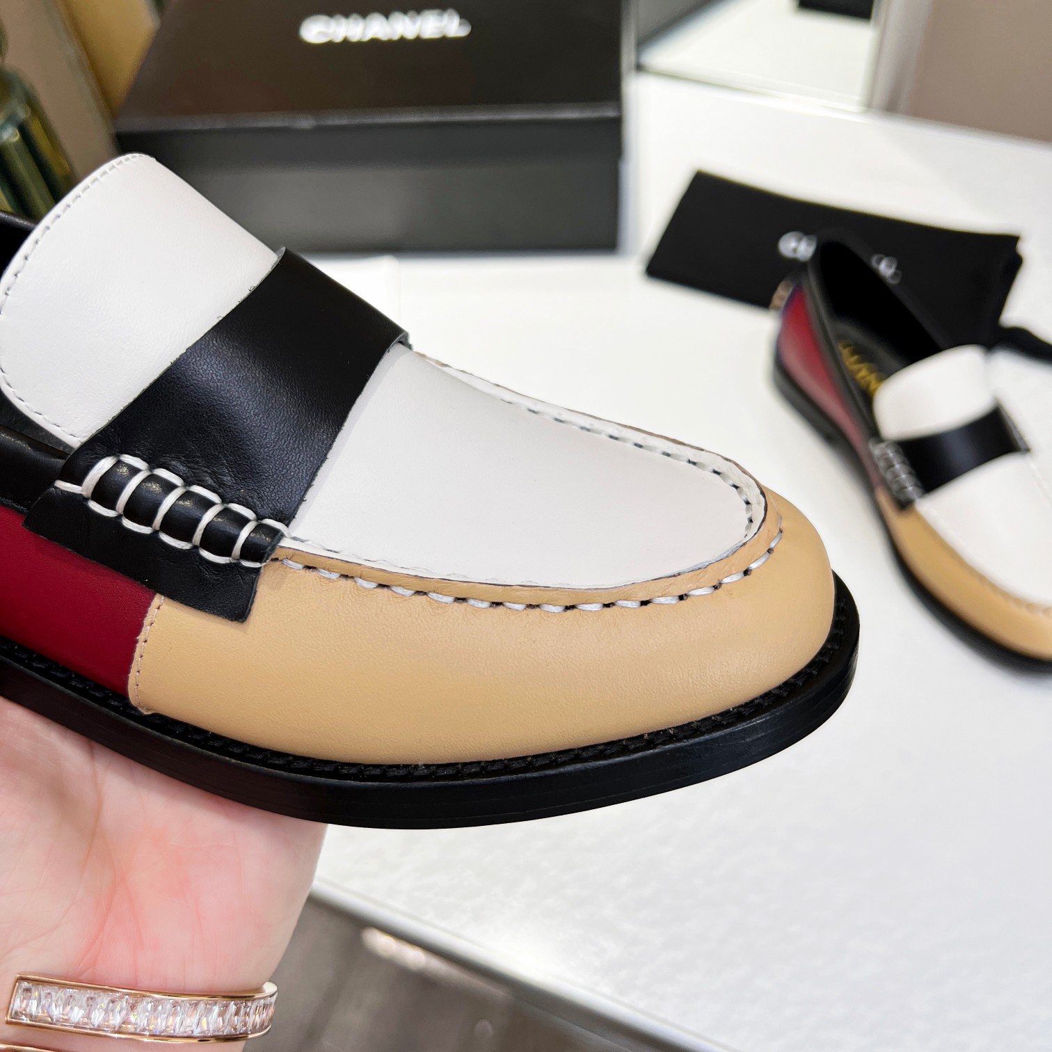 Ch**el Women’s Loafers Multicolor For Women 1.2 in/3cm