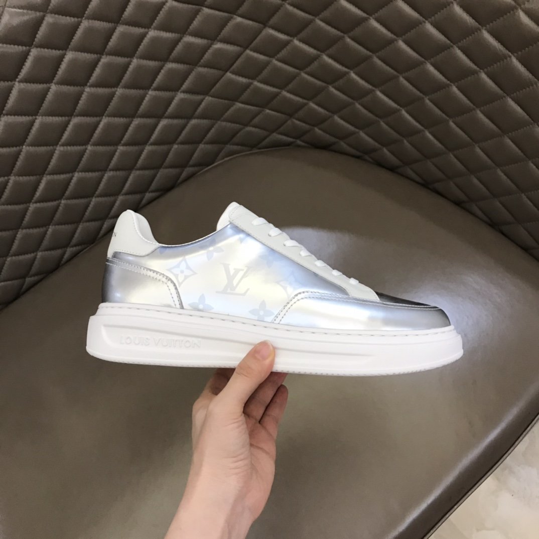 L0vis Vuittion Beverly Hills Sneaker Sliver For Men LV