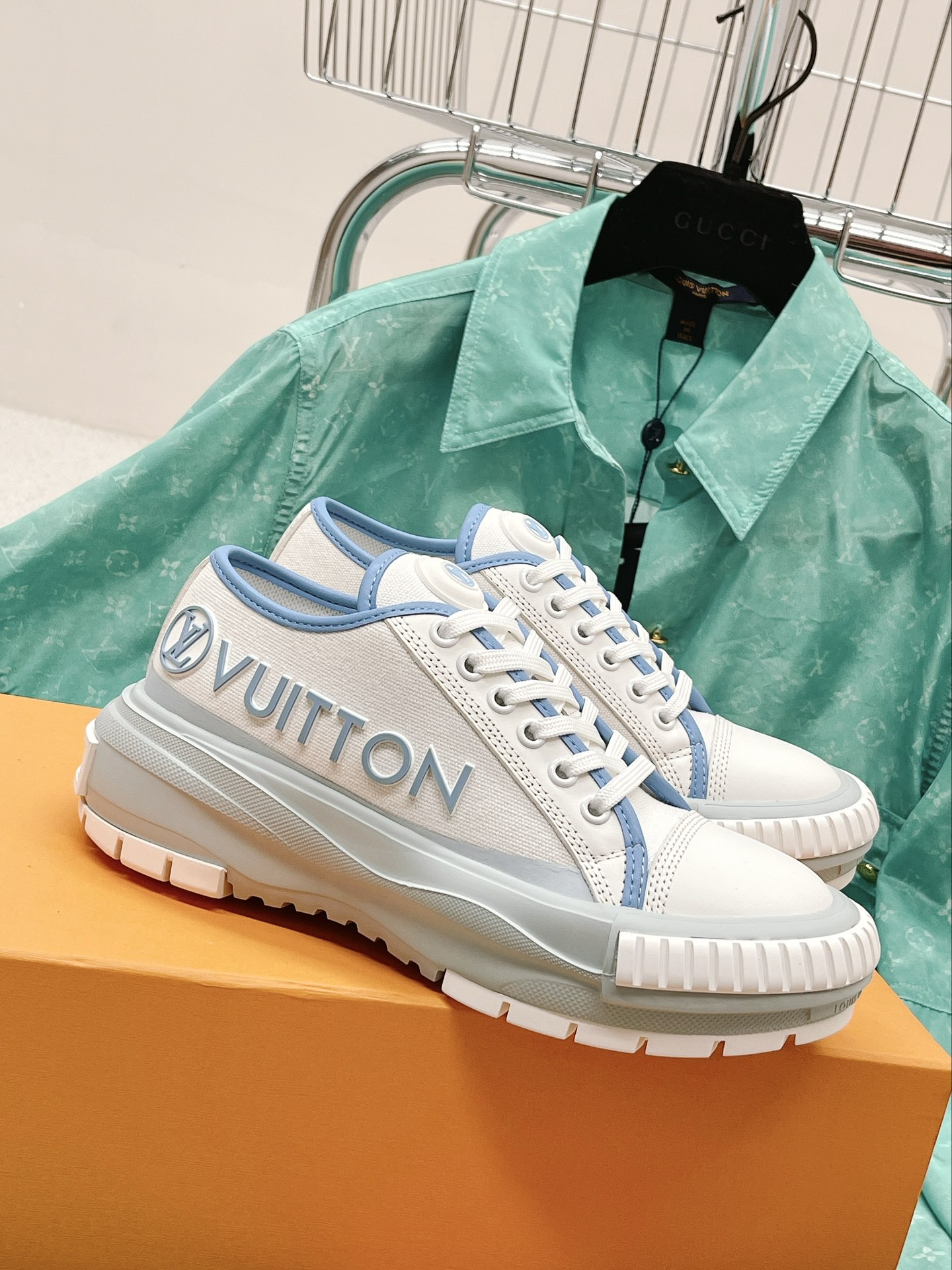 L0vis Vvtt0n Women’s LV Squad Sneaker Blue For Women LV
