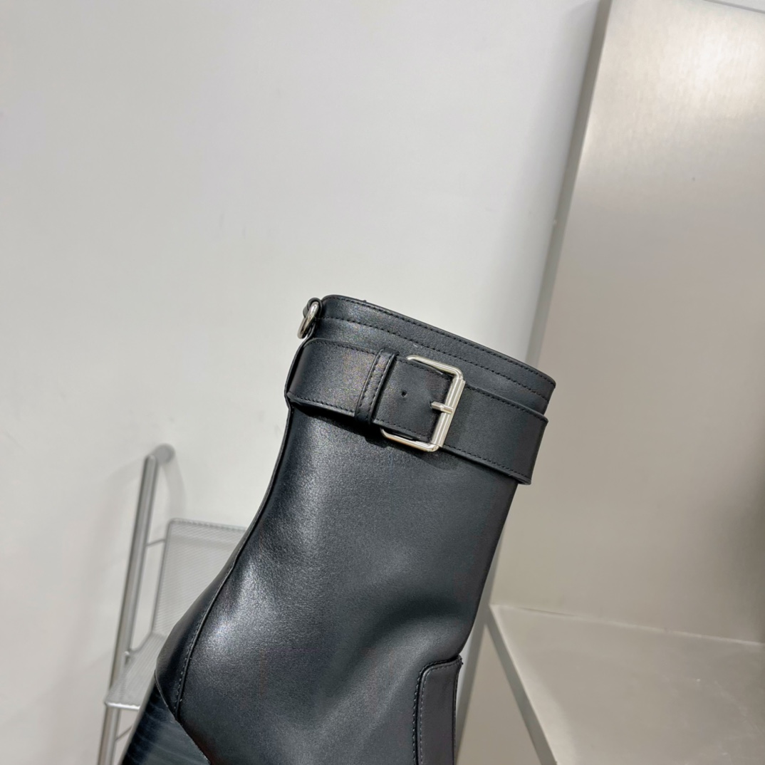 Sa1nt Lau*nt Women’s Cherry Buckle Platform Booties Black For Women Y51 6876621Y8001000