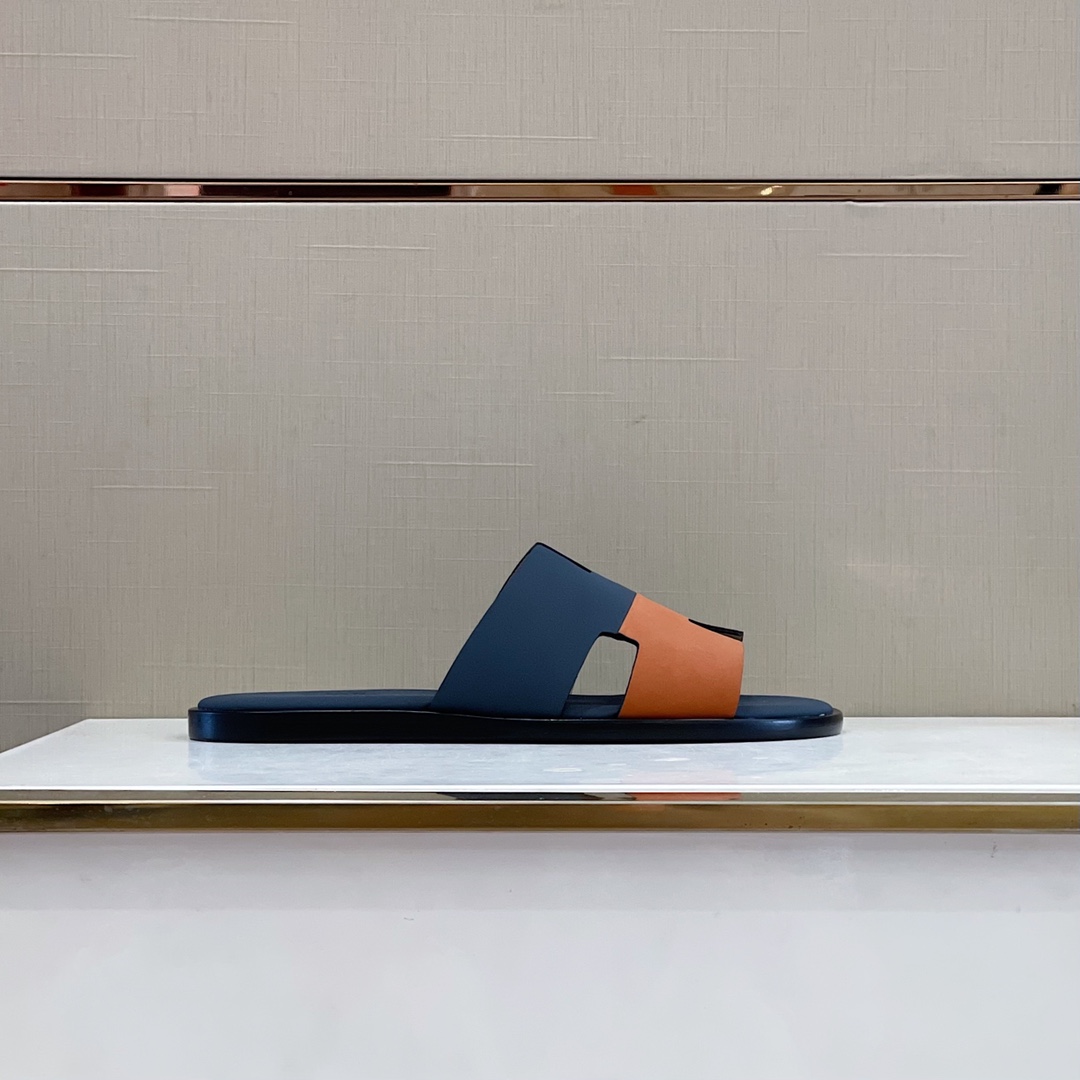 H**me5 Izmir Sandal Dark Blue And Brown For Men