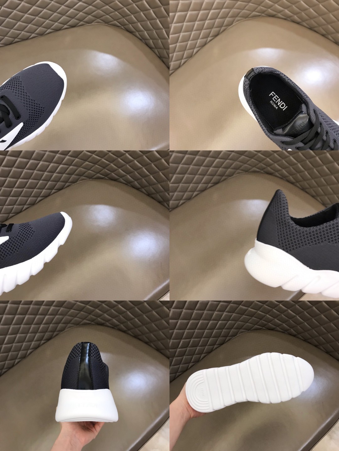 F**di Force Black Sneakers For Men