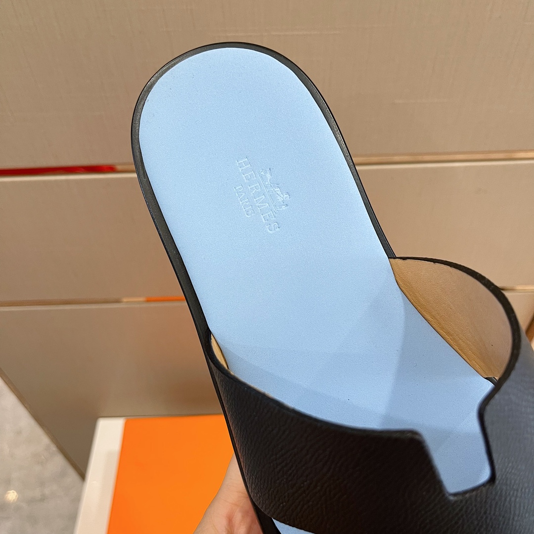 H**me5 Izmir Sandal Black And Light Blue For Men