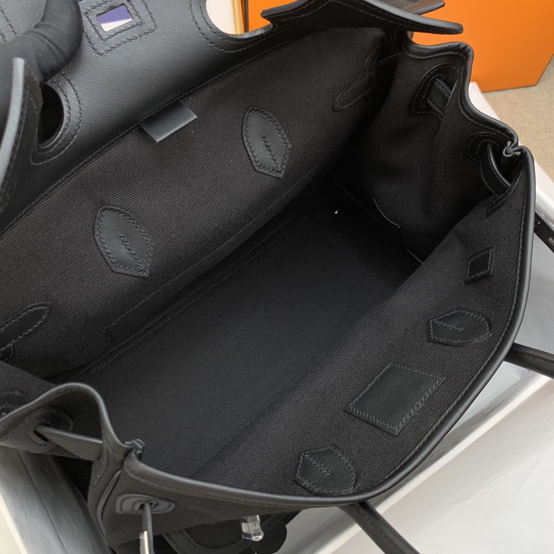 H**me5 Birkin Cargo 35 Black, SIlver Toned Hardware Bag For Women, Women’s Handbags, Shoulder Bags 13.8in/35cm